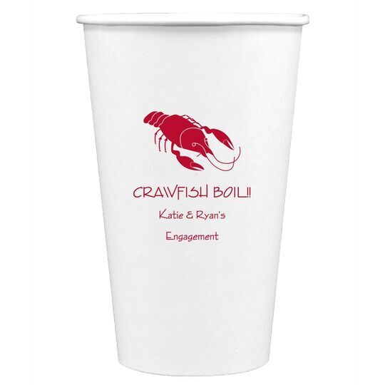 Crawfish Paper Coffee Cups